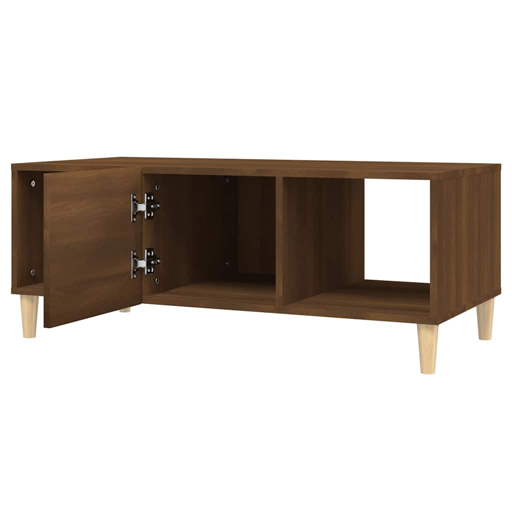 vidaXL Coffee Table Brown Oak 102x50x40 cm Engineered Wood