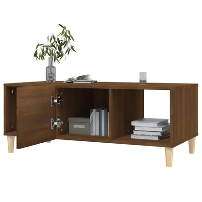 vidaXL Coffee Table Brown Oak 102x50x40 cm Engineered Wood