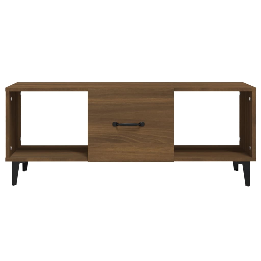 vidaXL Coffee Table Brown Oak 102x50x40 cm Engineered Wood