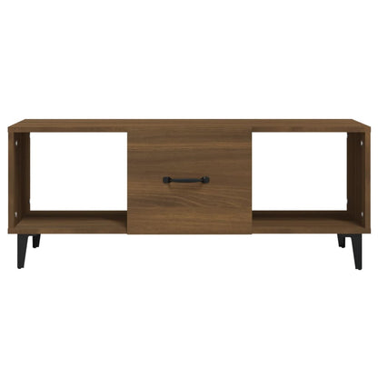 vidaXL Coffee Table Brown Oak 102x50x40 cm Engineered Wood