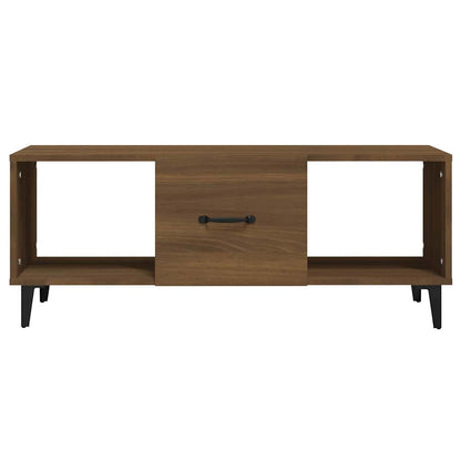 vidaXL Coffee Table Brown Oak 102x50x40 cm Engineered Wood