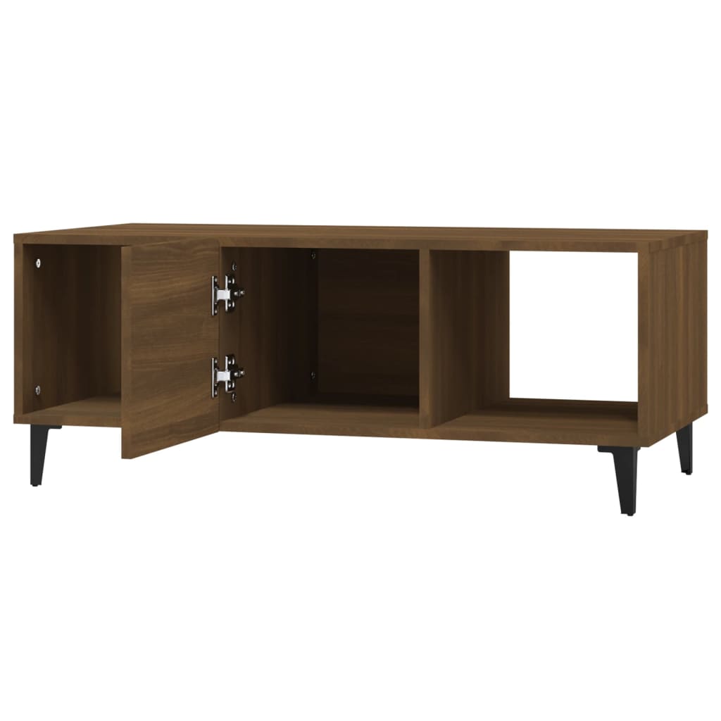 vidaXL Coffee Table Brown Oak 102x50x40 cm Engineered Wood