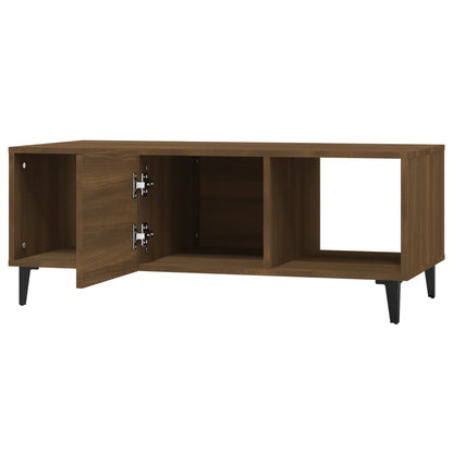 vidaXL Coffee Table Brown Oak 102x50x40 cm Engineered Wood