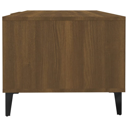 vidaXL Coffee Table Brown Oak 102x50x40 cm Engineered Wood