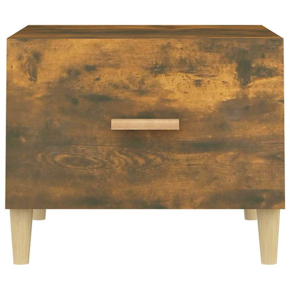 817531 vidaXL Coffee Table Smoked Oak 50x50x40 cm Engineered Wood