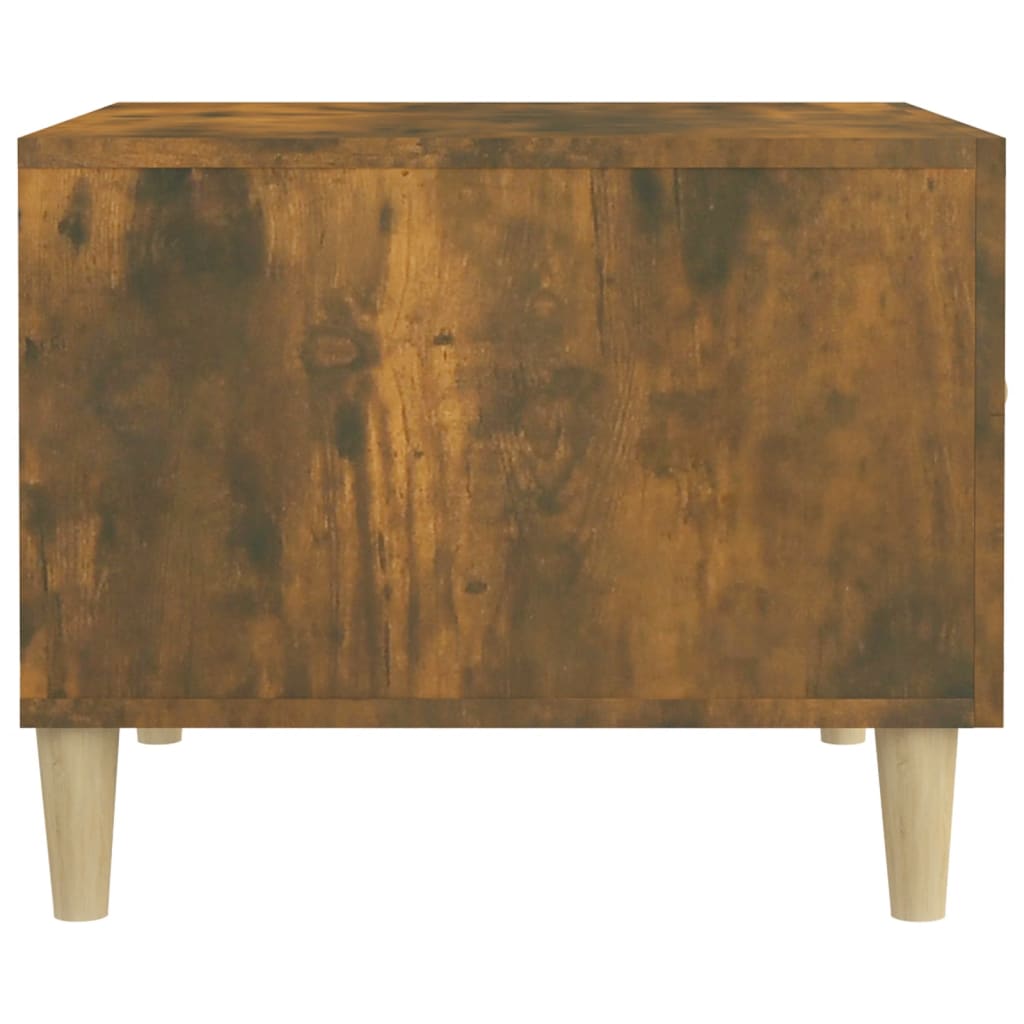 vidaXL Coffee Tables 2 pcs Smoked Oak 50x50x40 cm Engineered Wood