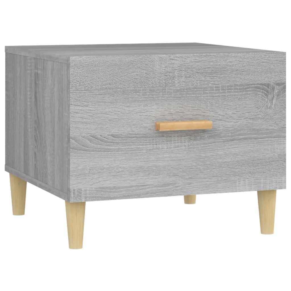 vidaXL Coffee Table Grey Sonoma 50x50x40 cm Engineered Wood