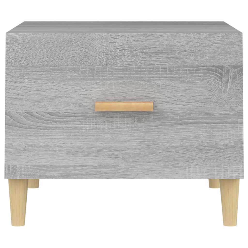 vidaXL Coffee Table Grey Sonoma 50x50x40 cm Engineered Wood