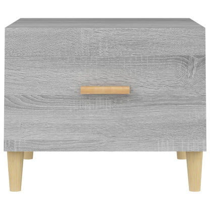vidaXL Coffee Table Grey Sonoma 50x50x40 cm Engineered Wood