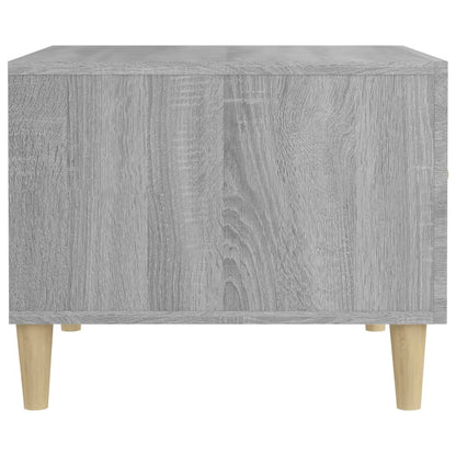 vidaXL Coffee Table Grey Sonoma 50x50x40 cm Engineered Wood