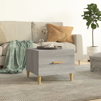 vidaXL Coffee Table Grey Sonoma 50x50x40 cm Engineered Wood