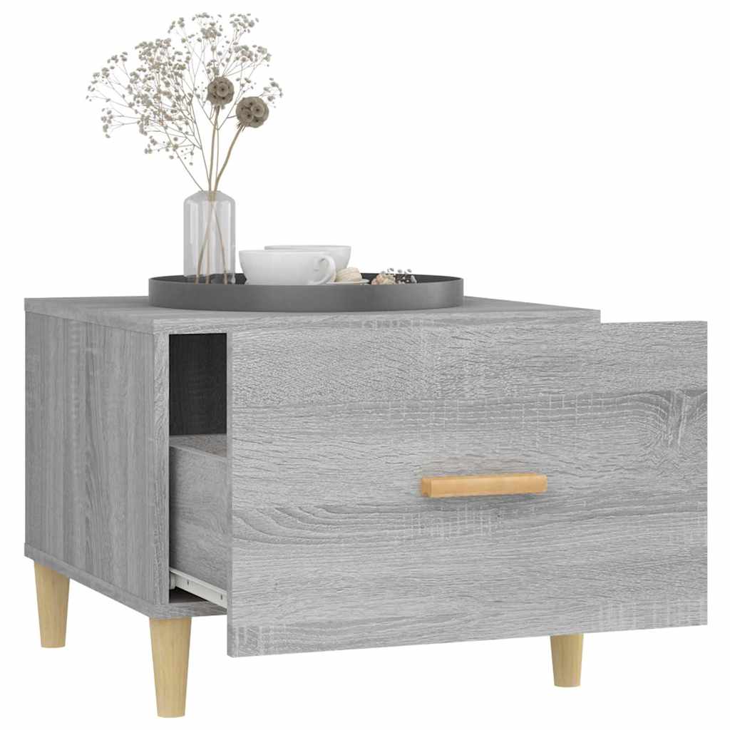 vidaXL Coffee Tables 2 pcs Grey Sonoma 50x50x40 cm Engineered Wood