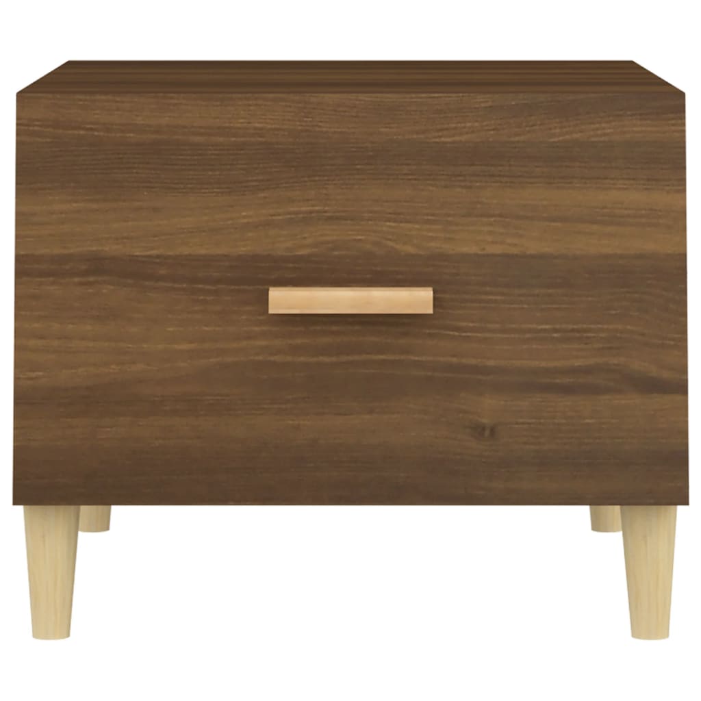 vidaXL Coffee Table Brown Oak 50x50x40 cm Engineered Wood