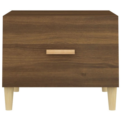 vidaXL Coffee Table Brown Oak 50x50x40 cm Engineered Wood