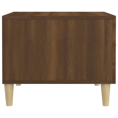 817535 vidaXL Coffee Table Brown Oak 50x50x40 cm Engineered Wood