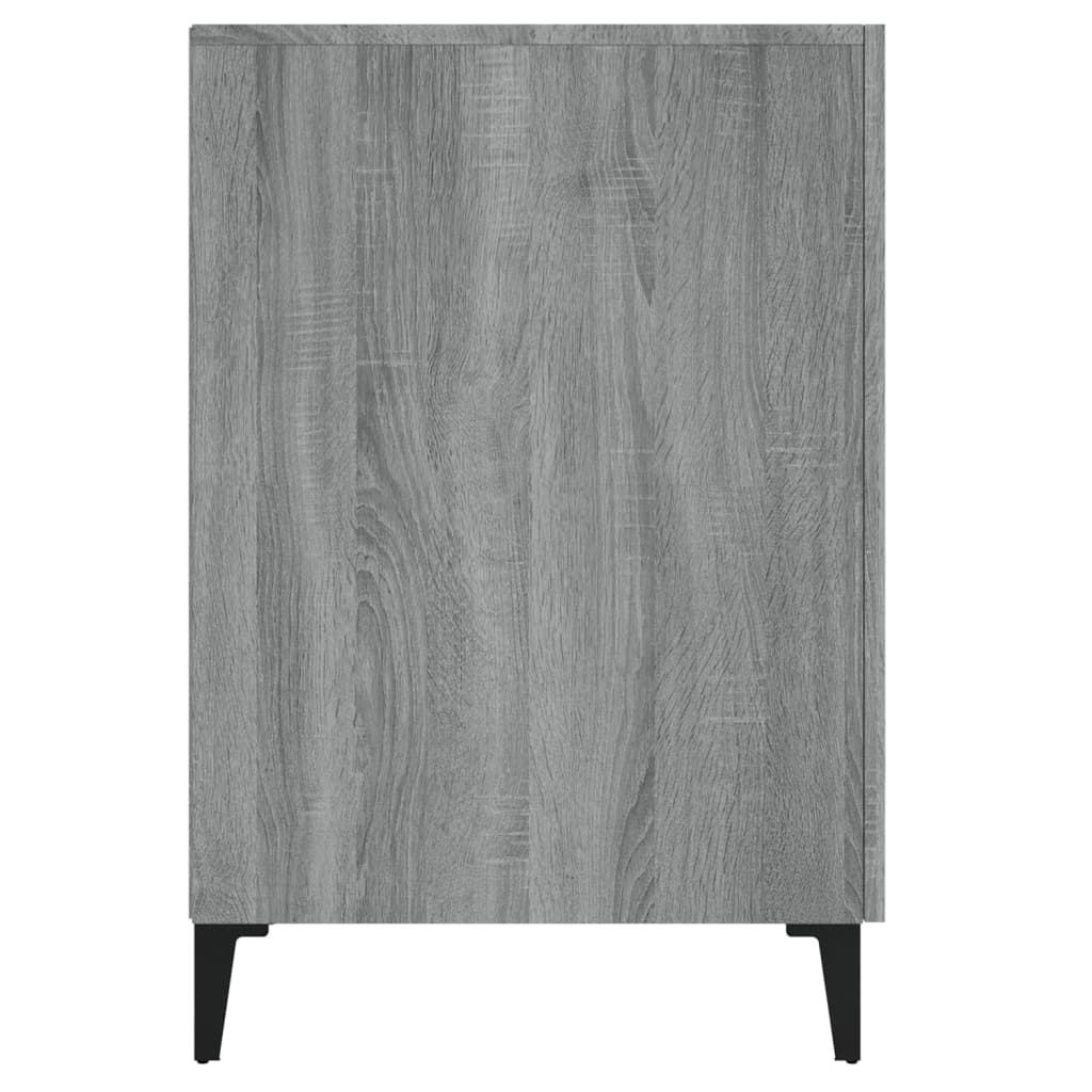 vidaXL Desk Grey Sonoma 140x50x75 cm Engineered Wood