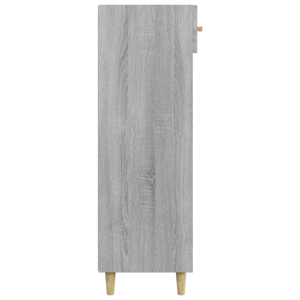 vidaXL Shoe Cabinet Grey Sonoma 60x35x105 cm Engineered Wood