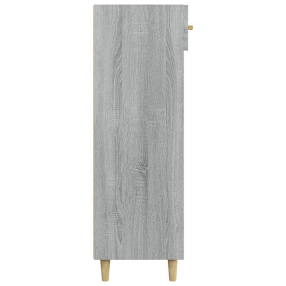 vidaXL Shoe Cabinet Grey Sonoma 60x35x105 cm Engineered Wood