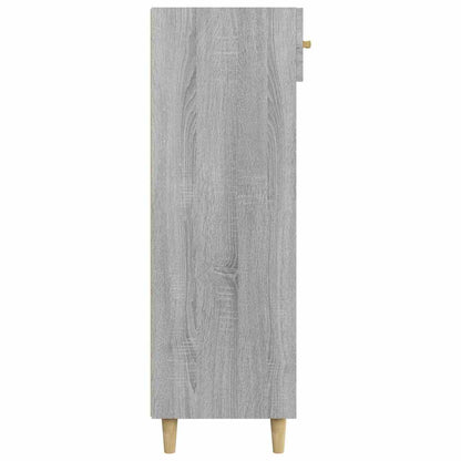 817556 vidaXL Shoe Cabinet Grey Sonoma 60x35x105 cm Engineered Wood