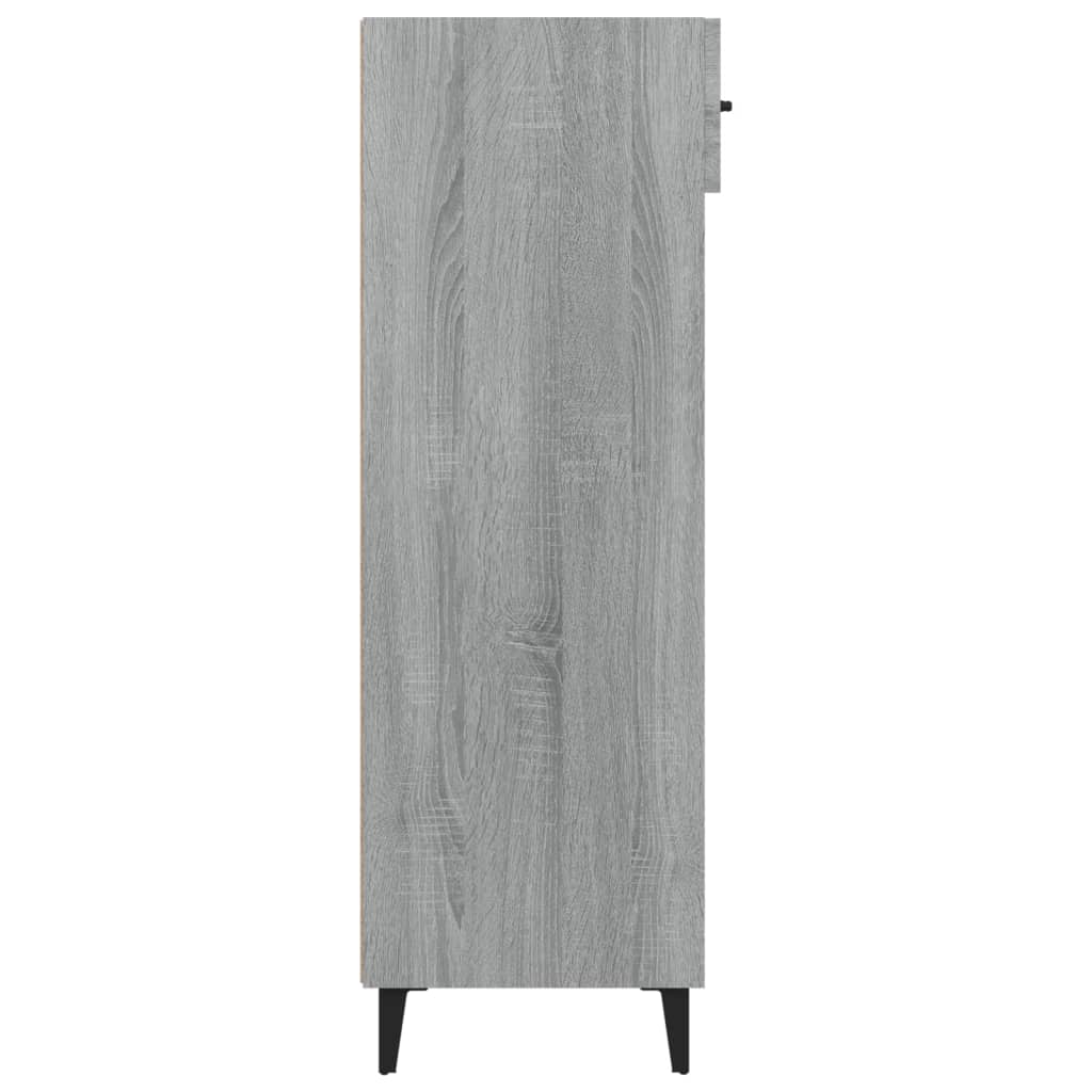 vidaXL Shoe Cabinet Grey Sonoma 60x35x105 cm Engineered Wood