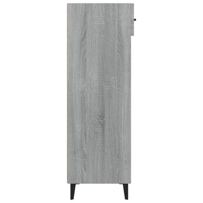 vidaXL Shoe Cabinet Grey Sonoma 60x35x105 cm Engineered Wood