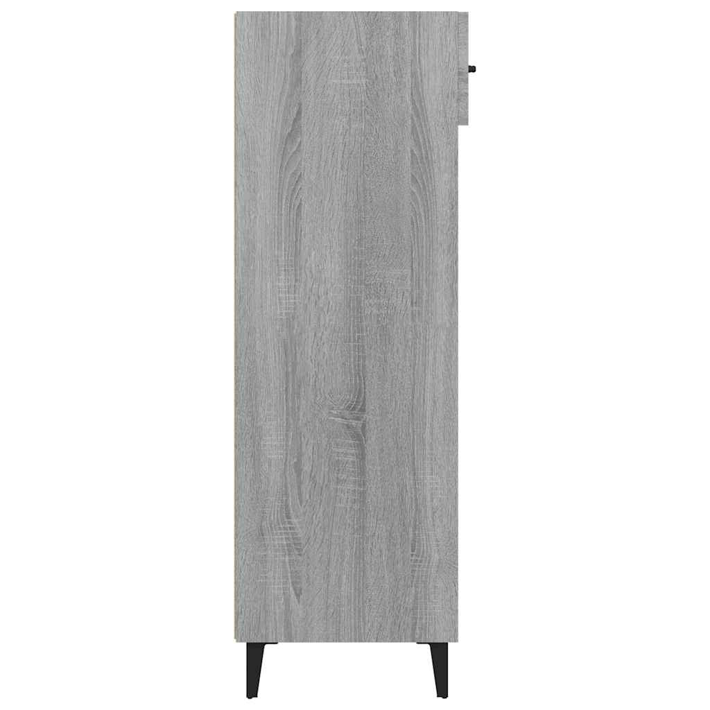 817559 vidaXL Shoe Cabinet Grey Sonoma 60x35x105 cm Engineered Wood