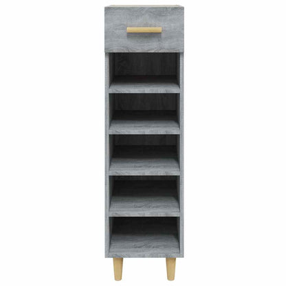 vidaXL Shoe Cabinet Grey Sonoma 30x35x105 cm Engineered Wood