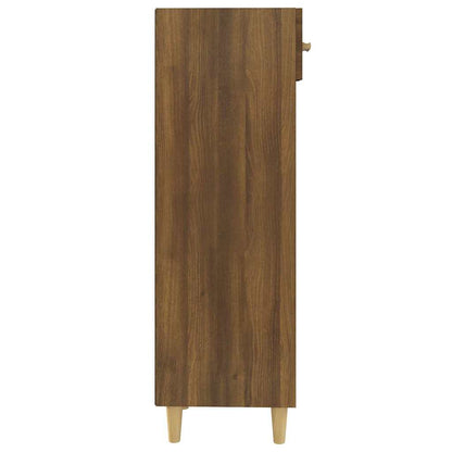 vidaXL Shoe Cabinet Brown Oak 30x35x105 cm Engineered Wood
