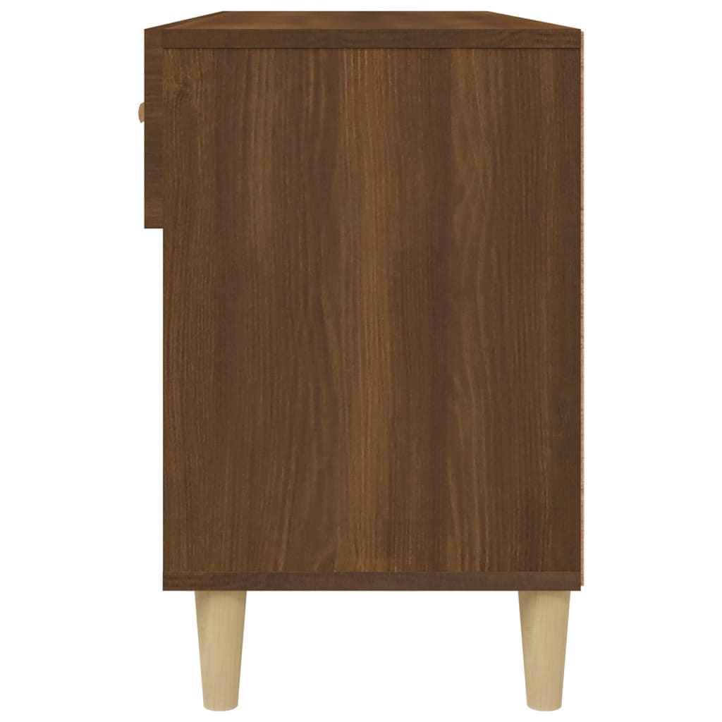 vidaXL Shoe Cabinet Brown Oak 102x35x55 cm Engineered Wood