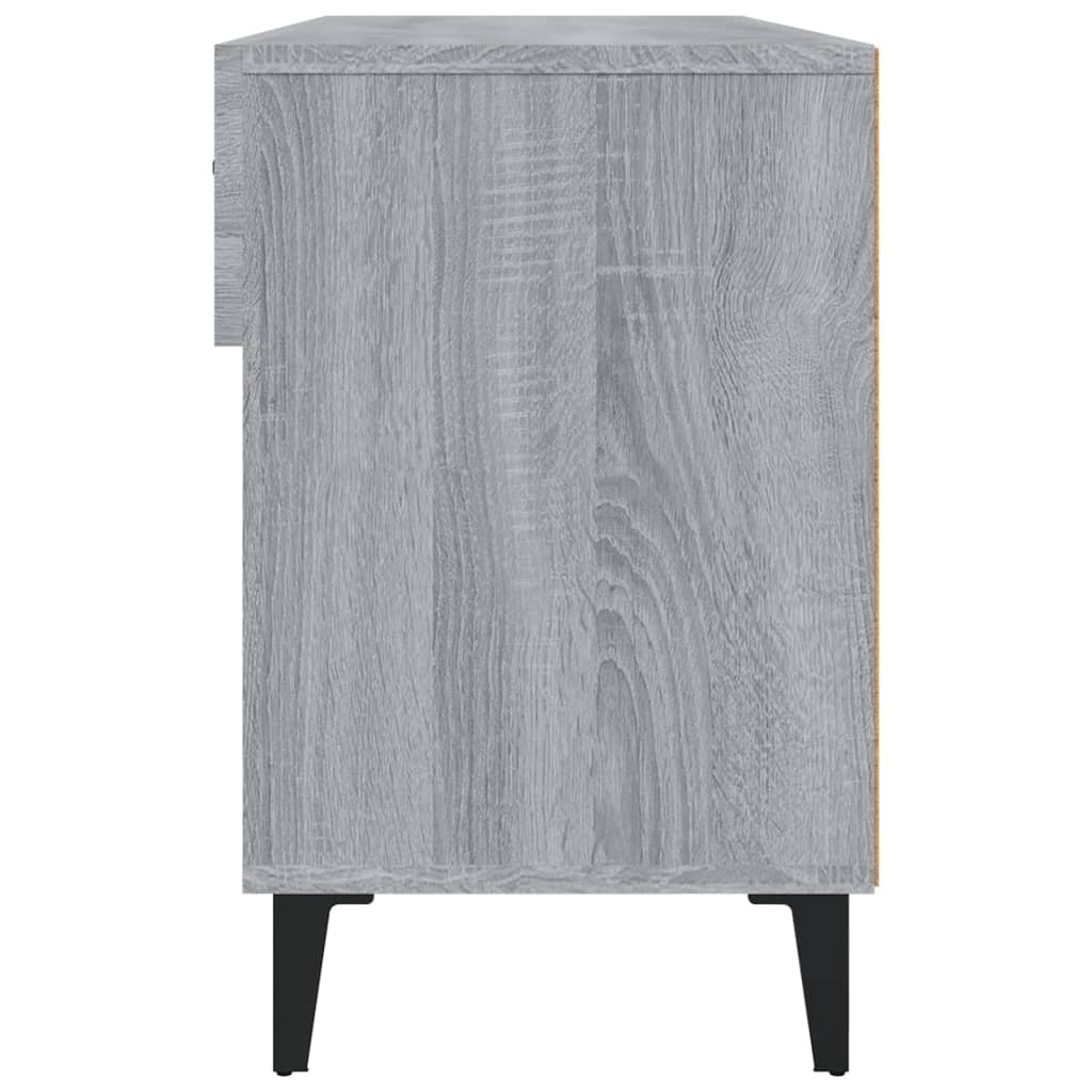 vidaXL Shoe Cabinet Grey Sonoma 102x35x55 cm Engineered Wood