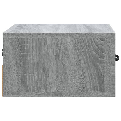 817582 vidaXL Wall-mounted Bedside Cabinets 2 pcs Grey Sonoma 35x35x20 cm