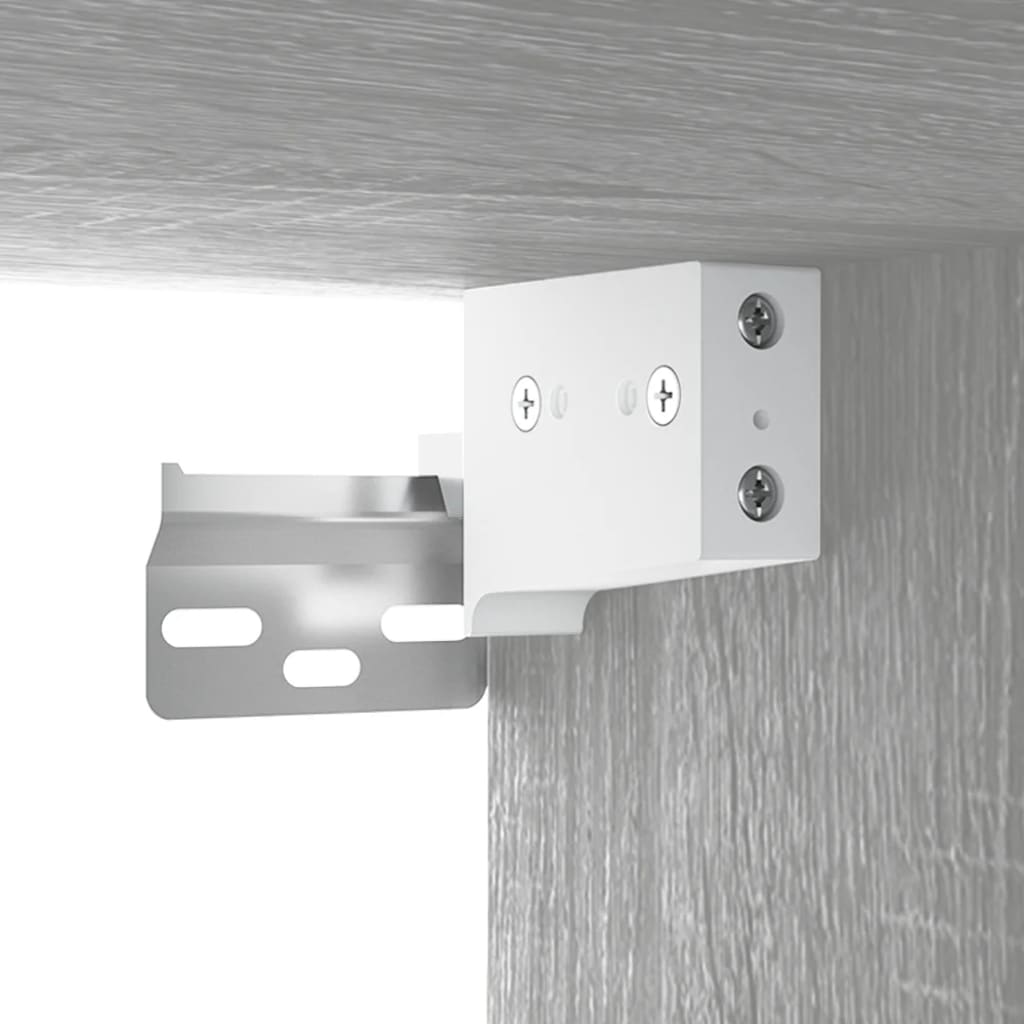817582 vidaXL Wall-mounted Bedside Cabinets 2 pcs Grey Sonoma 35x35x20 cm