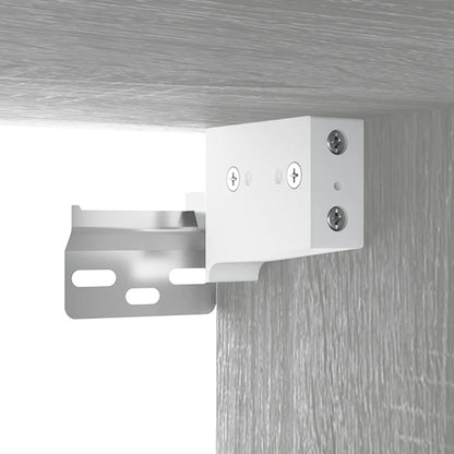 817582 vidaXL Wall-mounted Bedside Cabinets 2 pcs Grey Sonoma 35x35x20 cm