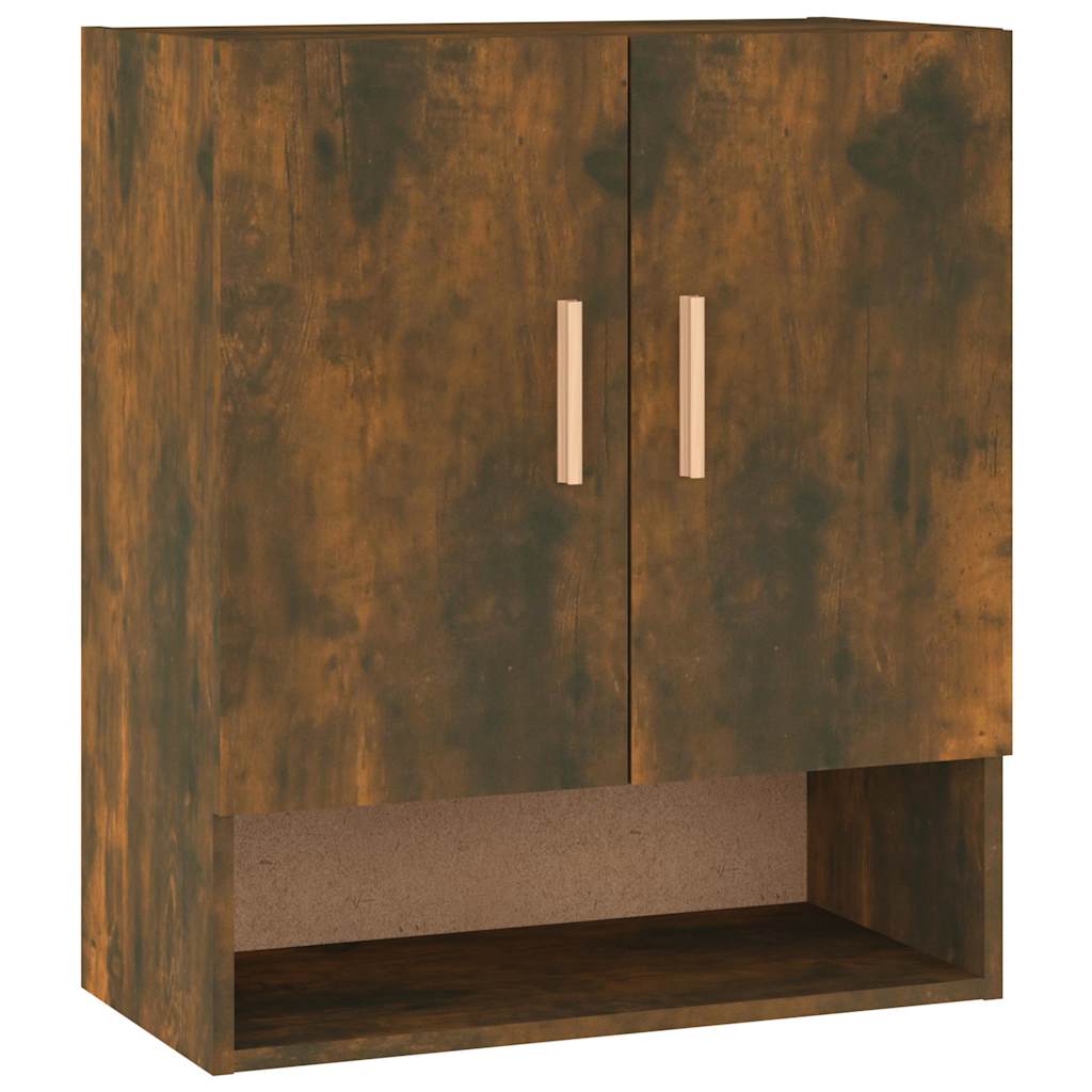 817585 vidaXL Wall Cabinet Smoked Oak 60x31x70 cm Engineered Wood