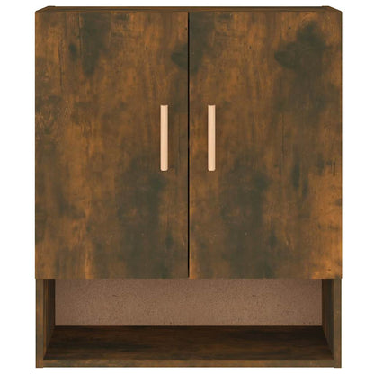 817585 vidaXL Wall Cabinet Smoked Oak 60x31x70 cm Engineered Wood