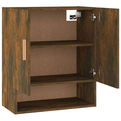 817585 vidaXL Wall Cabinet Smoked Oak 60x31x70 cm Engineered Wood
