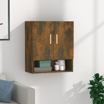 vidaXL Wall Cabinet Smoked Oak 60x31x70 cm Engineered Wood