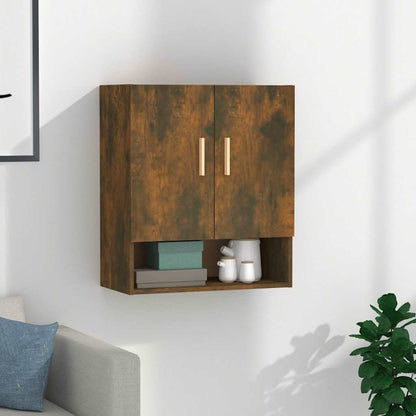 817585 vidaXL Wall Cabinet Smoked Oak 60x31x70 cm Engineered Wood