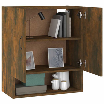 817588 vidaXL Wall Cabinet Smoked Oak 60x31x70 cm Engineered Wood