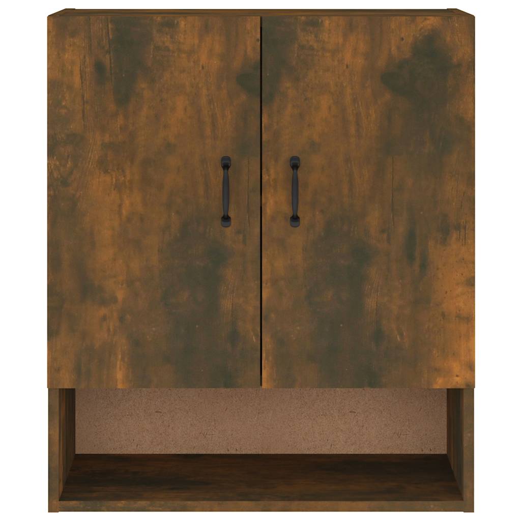 817588 vidaXL Wall Cabinet Smoked Oak 60x31x70 cm Engineered Wood