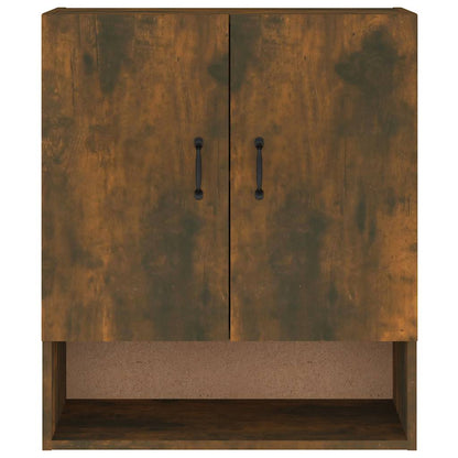 817588 vidaXL Wall Cabinet Smoked Oak 60x31x70 cm Engineered Wood