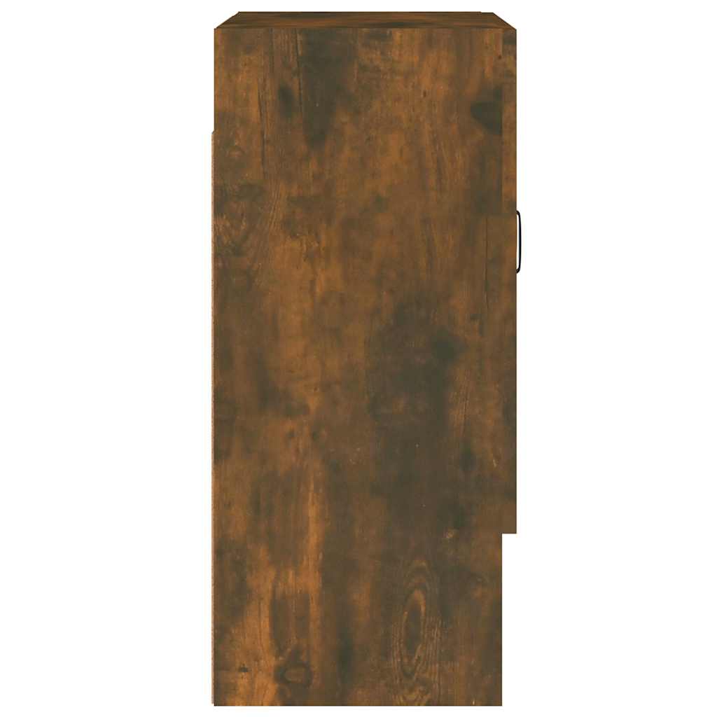 817588 vidaXL Wall Cabinet Smoked Oak 60x31x70 cm Engineered Wood