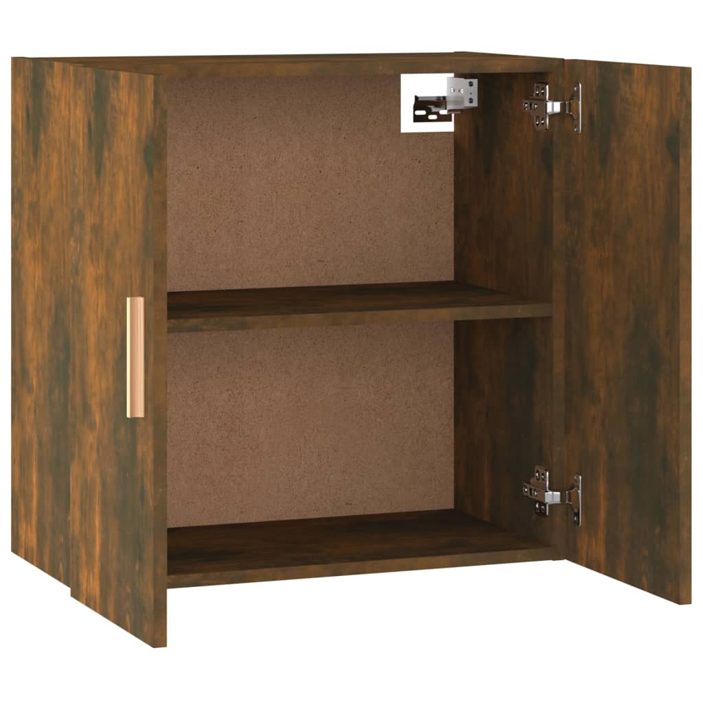 vidaXL Wall Cabinet Smoked Oak 60x30x60 cm Engineered Wood