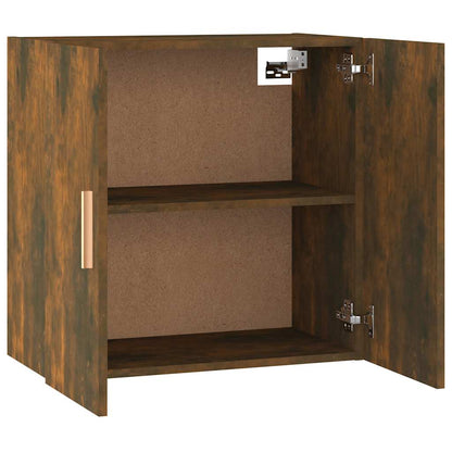 817591 vidaXL Wall Cabinet Smoked Oak 60x30x60 cm Engineered Wood