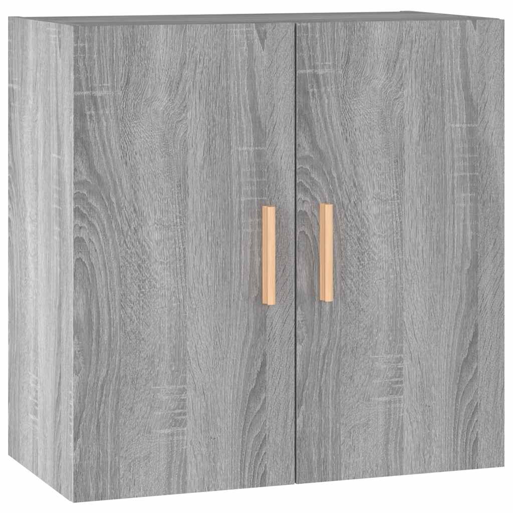 817592 vidaXL Wall Cabinet Grey Sonoma 60x30x60 cm Engineered Wood