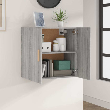 817592 vidaXL Wall Cabinet Grey Sonoma 60x30x60 cm Engineered Wood