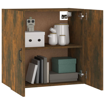 vidaXL Wall Cabinet Smoked Oak 60x31x60 cm Engineered Wood
