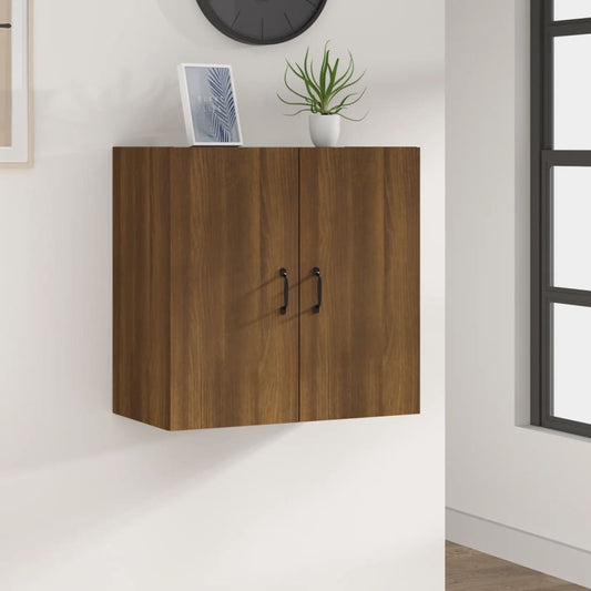 vidaXL Floating Cabinet | Brown Oak | Engineered Wood | 60x31x60 cm