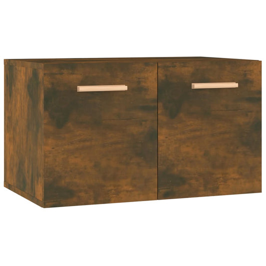 vidaXL Wall Cabinet Smoked Oak 60x36.5x35 cm Engineered Wood