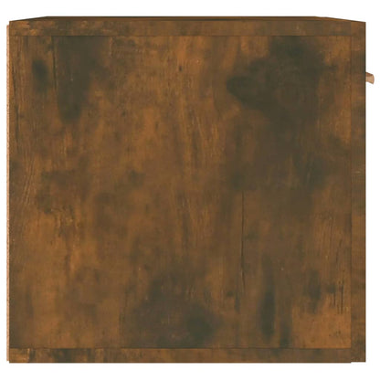 vidaXL Wall Cabinet Smoked Oak 60x36.5x35 cm Engineered Wood